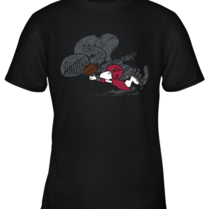 Arizona Cardinals Snoopy Plays The Football Game Youth T-Shirt –