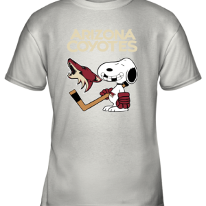Arizona Coyotes Ice Hockey Broken Teeth Snoopy NHL Youth T-Shirt –