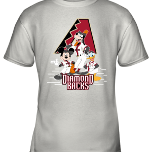 Arizona Diamondbacks Mickey Donald And Goofy Baseball Youth T-Shirt –