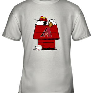 Arizona Diamondbacks Snoopy And Woodstock Resting Together MLB Youth T-Shirt –
