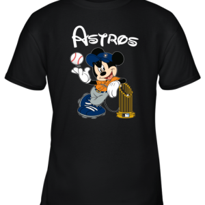 Astros Mickey Taking The Trophy MLB Youth T-Shirt –