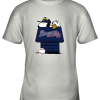 Atlanta Braves Snoopy And Woodstock Resting Together MLB Youth T-Shirt –