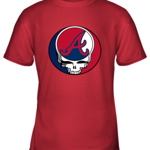 Atlanta Braves The Grateful Dead Baseball MLB Mashup Youth T-Shirt –
