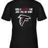 Atlanta Falcons Born A Falcons Fan Just Like My Daddy Youth T-Shirt –