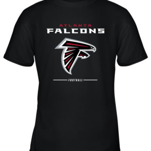 Atlanta Falcons NFL Pro Line Black Team Lockup Youth T-Shirt –
