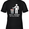 Attlanta Falcons Put Trash In Its Place Funny NFL Youth T-Shirt –