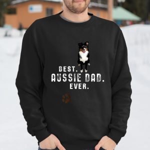 Australian Shepherd Best Aussie Dad Ever Gift T Shirt Itees Global 3