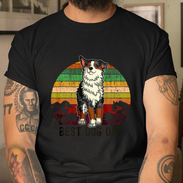 Australian Shepherd Shirt Best Dog Dad T Shirt  Itees Global