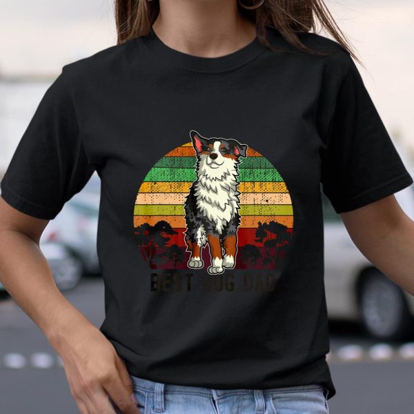 Australian Shepherd Shirt Best Dog Dad T Shirt  Itees Global