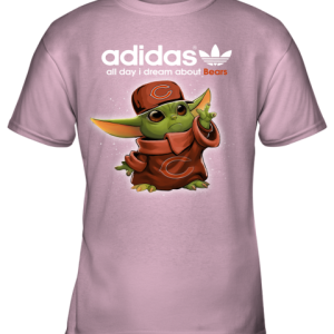 Baby Yoda Adidas All Day I Dream About Chicago Bears Youth T-Shirt –