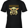 Baby Yoda Hugs The Boston Bruins Ice Hockey Youth T-Shirt –