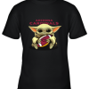 Baby Yoda Loves The Arizona Cardinals Star Wars NFL Youth T-Shirt –