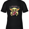 Baby Yoda Loves The Atlanta Falcons Star Wars NFL Youth T-Shirt –
