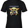 Baby Yoda Loves The Denver Broncos Star Wars NFL Youth T-Shirt –