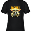 Baby Yoda Loves The Green Bay Packers Star Wars NFL Youth T-Shirt –