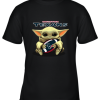 Baby Yoda Loves The Houston Texans Star Wars NFL Youth T-Shirt –