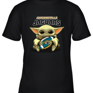 Baby Yoda Loves The Jacksonville Jaguars Star Wars NFL Youth T-Shirt –