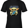 Baby Yoda Loves The Los Angeles Chargers Star Wars NFL Youth T-Shirt –