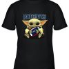Baby Yoda Loves The New England Patriots Star Wars NFL Youth T-Shirt –