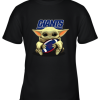Baby Yoda Loves The New York Giants Star Wars NFL Youth T-Shirt –