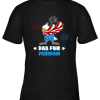 Bald Eagle American Dab For Freedom 4th Of July Youth T-Shirt –