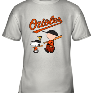 Baltimore Orioles Let’s Play Baseball Together Snoopy MLB Youth T-Shirt –