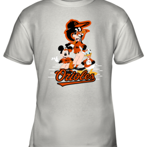 Baltimore Orioles Mickey Donald And Goofy Baseball Youth T-Shirt –