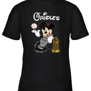 Baltimore Orioles Mickey Taking The Trophy Mlb 2018 Youth T-Shirt –