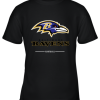 Baltimore Ravens NFL Pro Line Black Team Lockup Youth T-Shirt –
