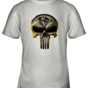 Baltimore Ravens The Punisher Mashup Football Shirts Youth T-Shirt –