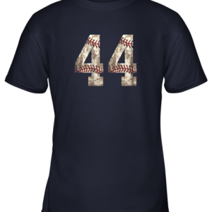 Baseball Jersey Number 44 t shirt Distressed Ball Youth T Shirt 3