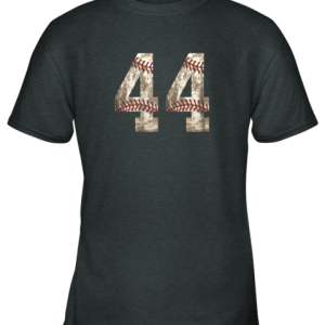 Baseball Jersey Number 44 t shirt Distressed Ball Youth T Shirt 4