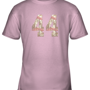 Baseball Jersey Number 44 t shirt Distressed Ball Youth T Shirt 6
