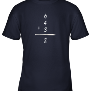 Baseball Math 6 4 3 2 Double Play Cute Shirt Softball Game Youth T-Shirt - 2 Baseball Math 6 4 3 2 Double Play Cute Shirt Softball Game Youth T Shirt 3