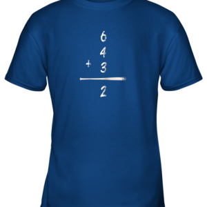 Baseball Math 6 4 3 2 Double Play Cute Shirt Softball Game Youth T-Shirt - 4 Baseball Math 6 4 3 2 Double Play Cute Shirt Softball Game Youth T Shirt 5