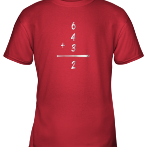 Baseball Math 6 4 3 2 Double Play Cute Shirt Softball Game Youth T-Shirt - 6 Baseball Math 6 4 3 2 Double Play Cute Shirt Softball Game Youth T Shirt 7