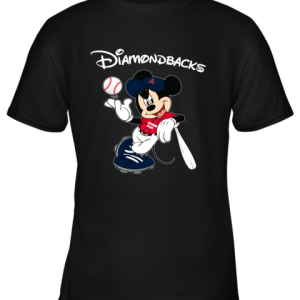 Baseball Mickey Team Arizona Diamondbacks Youth T-Shirt –