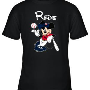 Baseball Mickey Team Cincinnati Reds Youth T-Shirt –