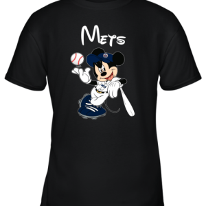 Baseball Mickey Team New York Mets Youth T-Shirt –