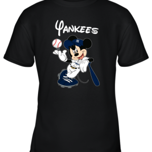 Baseball Mickey Team New York Yankees Youth T-Shirt –