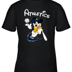 Baseball Mickey Team Oakland Athletics Youth T-Shirt –
