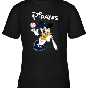 Baseball Mickey Team Pittsburgh Pirates Youth T-Shirt –