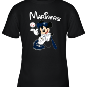 Baseball Mickey Team Seattle Mariners Youth T-Shirt –