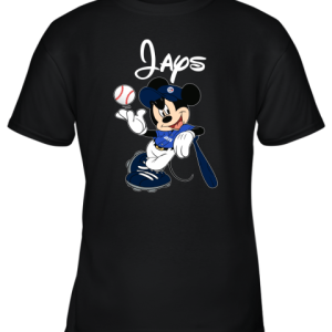 Baseball Mickey Team Toronto Blue Jays Youth T-Shirt –