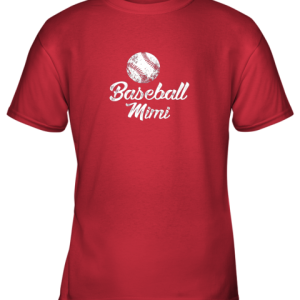 Baseball Mimi Shirt Cute Funny Player Fan Gift Youth T Shirt 7
