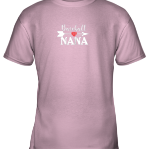 Baseball NANA Shirt Proud Grandma Mothers Day Birthday Gift Youth T Shirt 6