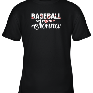 Baseball Nonna Youth T Shirt 1