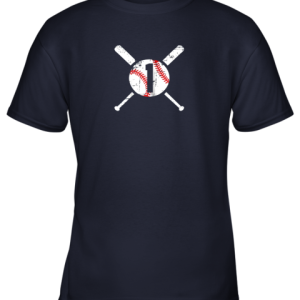 Baseball Number 1 One Shirt Distressed Softball Apparel Youth T Shirt 3