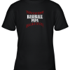 Baseball Papa Shirt Baseball Grandpa Grandfather Youth T-Shirt –