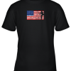 Baseball Pitcher Shirt, American Flag, 4th of July, USA, Youth T-Shirt –